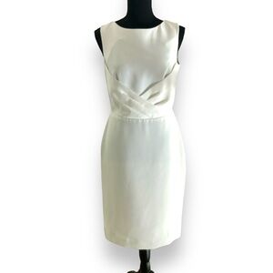 Talbots Off-White Lined Dress Size 2